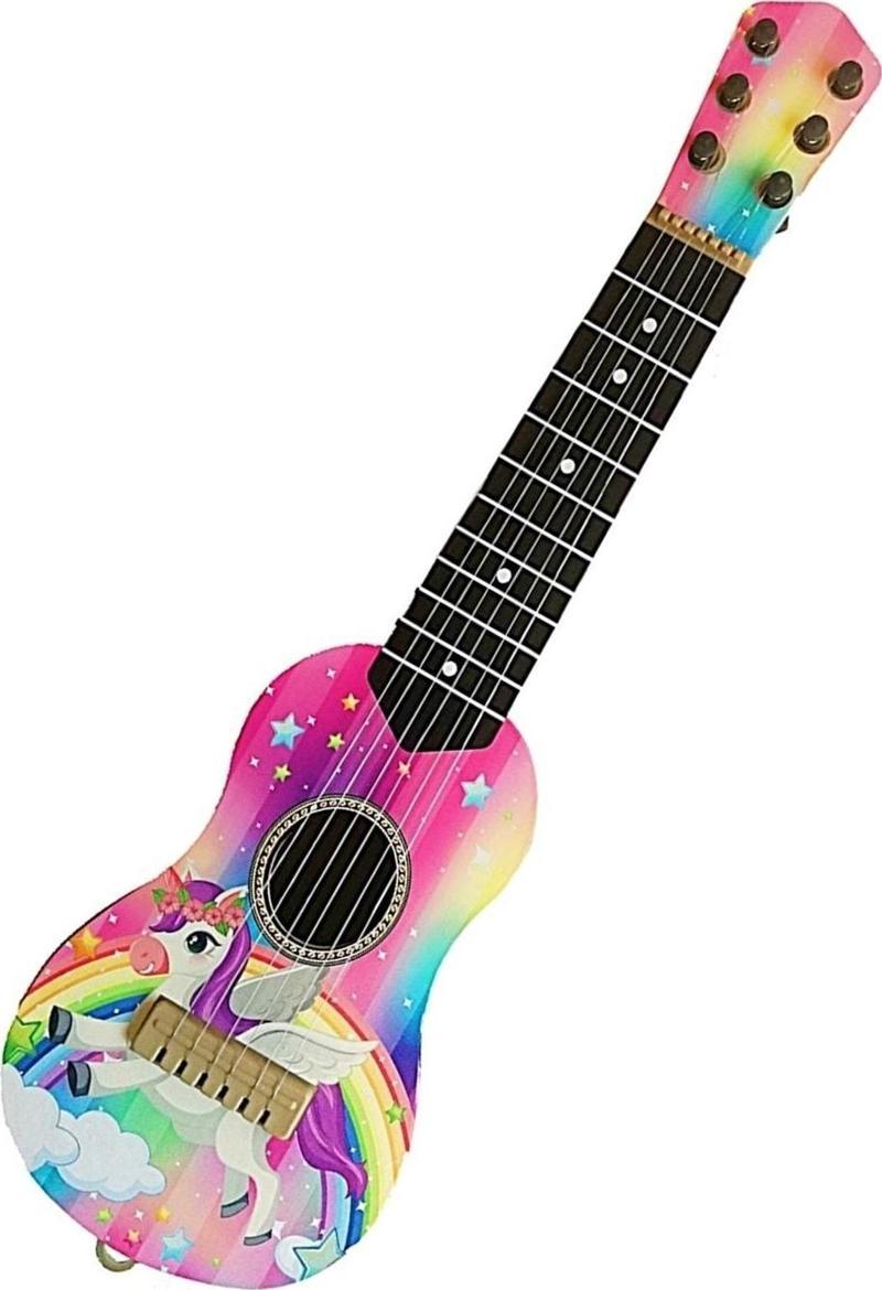 6 Telli Oyuncak Çocuk Gitarı Ispanyol Gitar 50 Cm Ünic