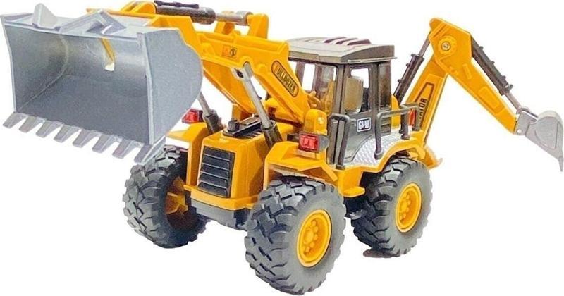 Oyuncak Excavator Dozer Metal Buldozer Ön Ve Arka Hareketli Kırılmaz Kepçe Iş Makinası