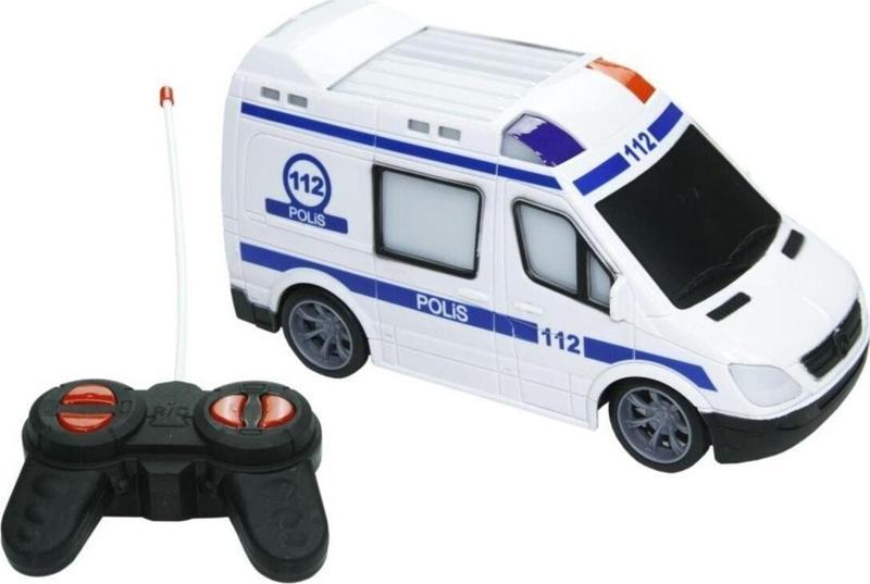 Oyuncak Uz.Kumandalı Araba Ful Fonksiyon Sprinter Ambulans, Polis, itfaiye Jandarma Araçları 20Cm