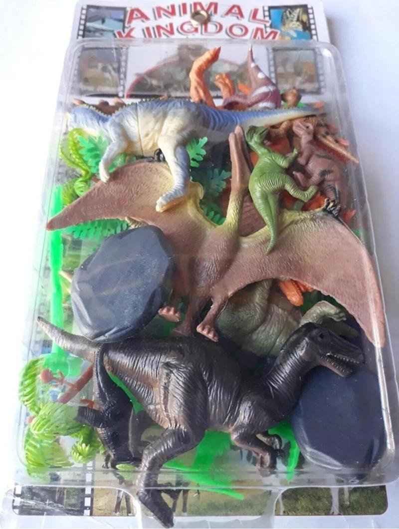 Teruzor Dinozor Ağaç Trex Hayvan Seti 21 Parça Et Dinazor Oyuncak