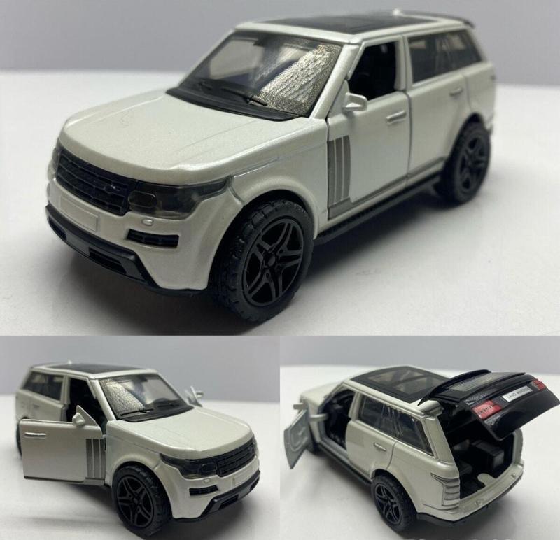 Diecast Metal Oyuncak Araba Range Rover Jip 12.5 Cm Çek Bırak Model Araba Bagaj Açılır