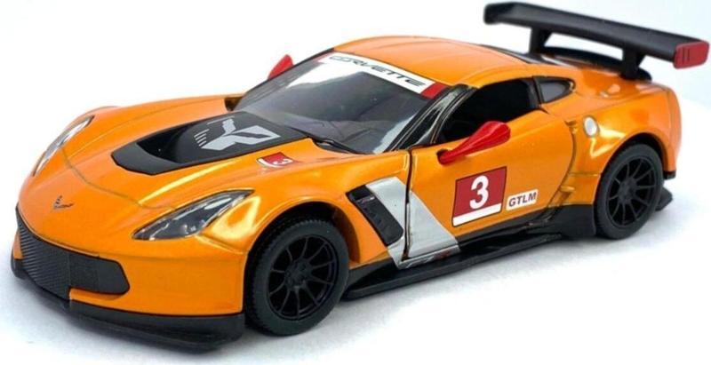 2016 Corvette C7.r Çek Bırak 5inch. Lisanslı Model Araba , Oyuncak Araba 1:36