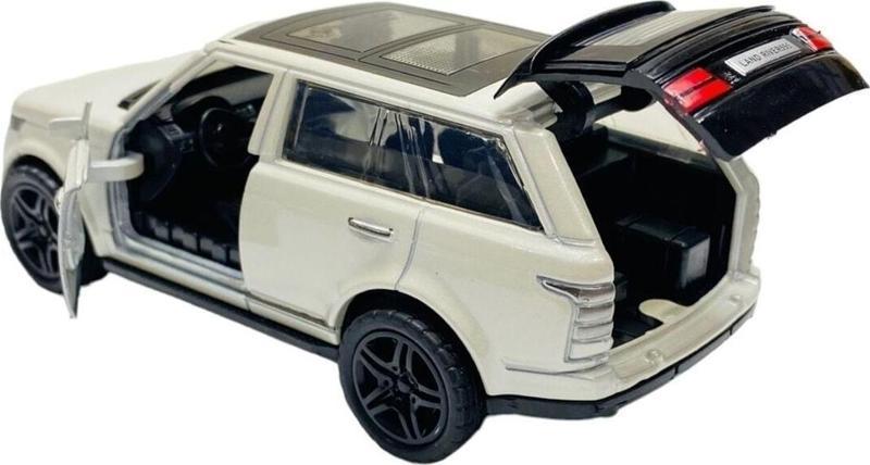 Metal Çek Bırak Model Araba Land Rover Kapılar Ve Bagaj Açılır Suv 12 Cm