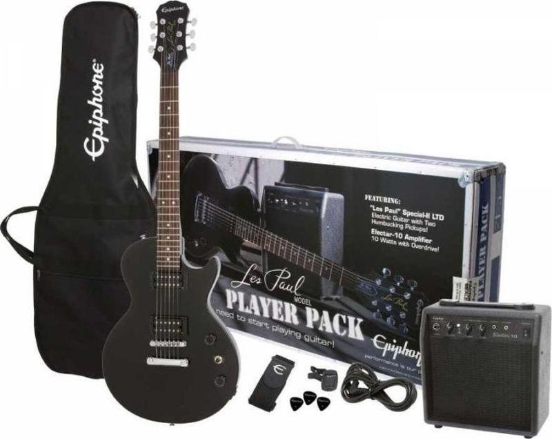 Les Paul Player Pack Special II Elektro Gitar Seti (Ebony)