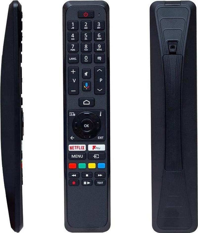 KL VESTEL RC 43161 NETFLIX-PLAY-MİKROFON TUŞLU SES KOMUTLU LCD LED TV KUMANDA (HRM1857)