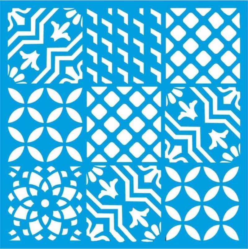 Fayans Deseni Şablon 30x30 Cm