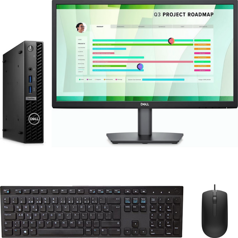 Optiplex 7010MFF i3-13100T 16 GB 256 GB SSD Monitör Ubuntu N003O7010MFFEMEA_VP_MTR_E2223HN BT1