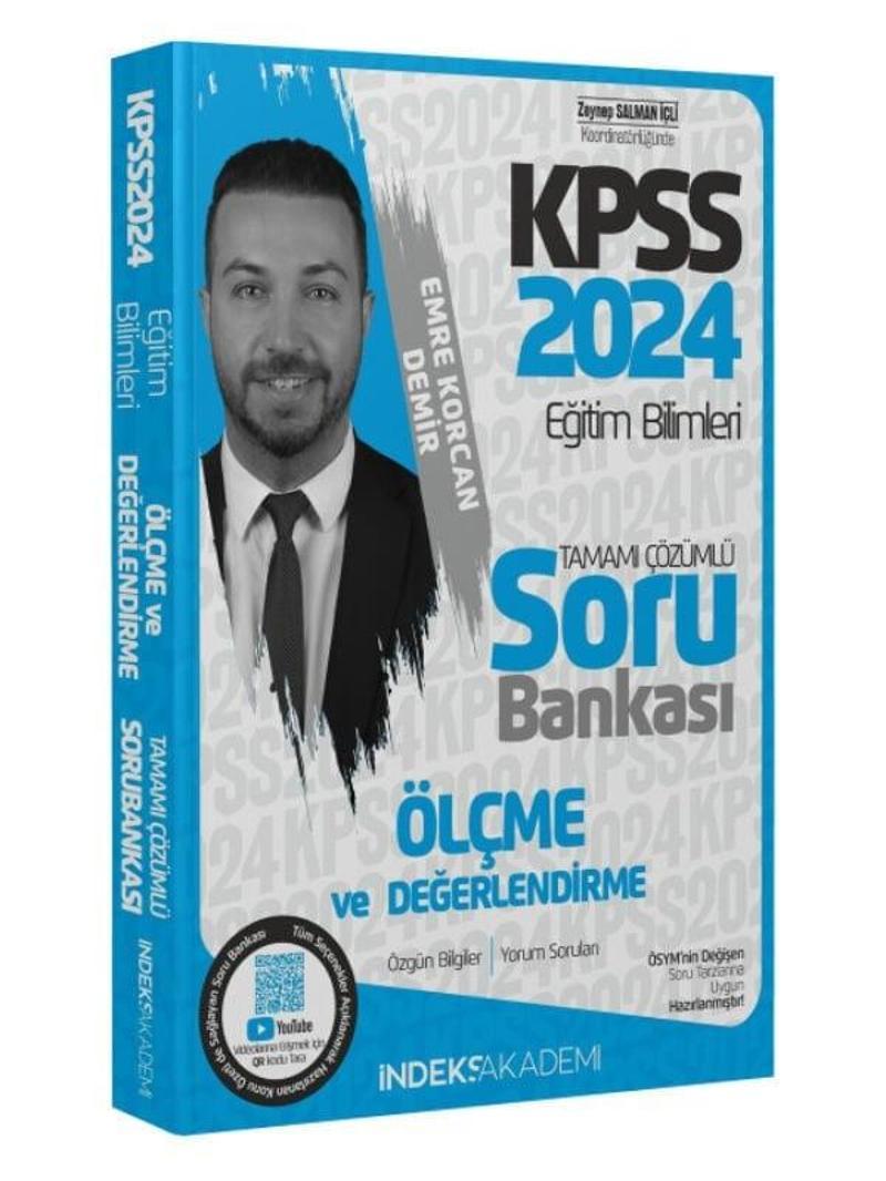 İndeks Akademi 2024 KPSS Eğitim Bilimleri Ölçme ve Değerlendirme Soru Bankası Çözümlü