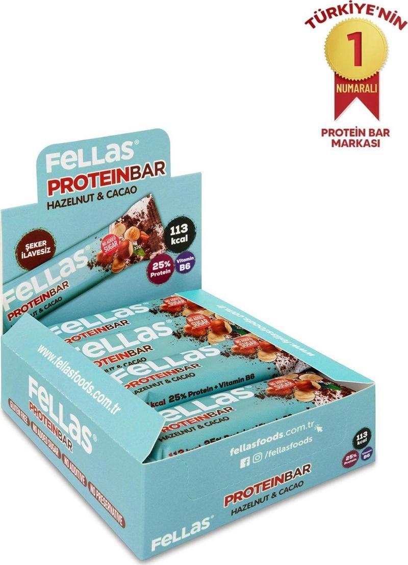 Protein Bar - Fındıklı ve Kakaolu 32 gr x 12 Adet