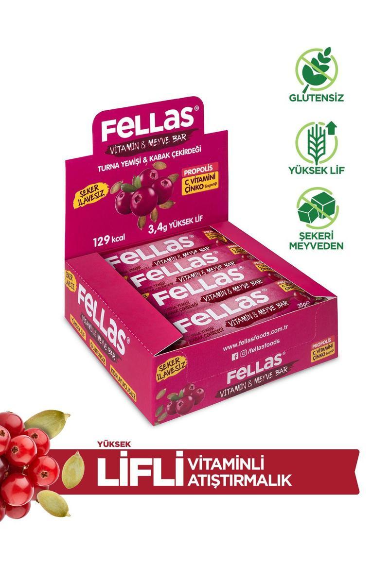 Vitamin & Meyve Bar - Turna Yemişi Ve Kabak Çekirdeği 35 gr X 12 Adet