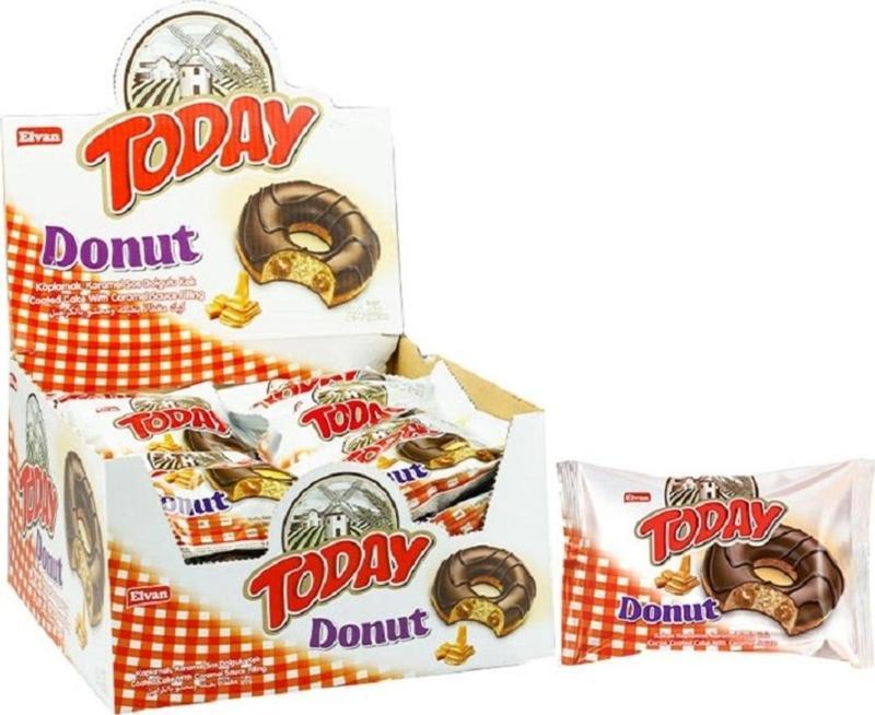 Today Donut Kek Karamelli 35  gr 24 Adet (1 Kutu)