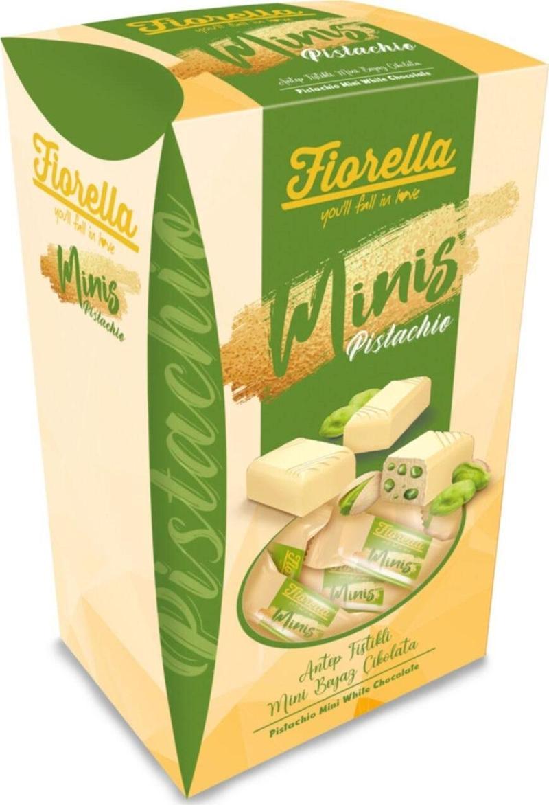 Elvan Fiorella Minis Beyaz Çikolatalı Fıstıklı 173 Gr (1 Kutu)