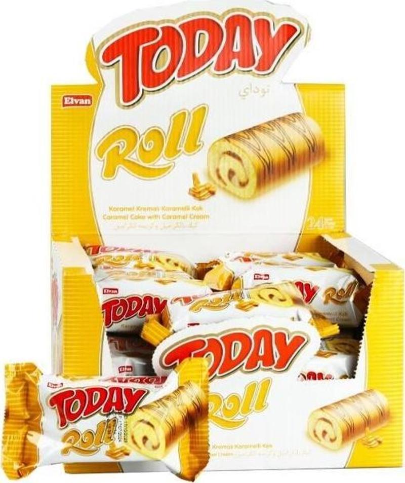 Today Swıss Roll Karamel Kek 35 Gr 24 Adet (1 Kutu)