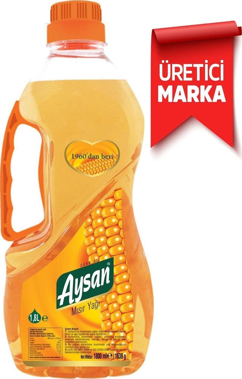 Aysan Kulplu Mısır Yağı 1,8 Lt