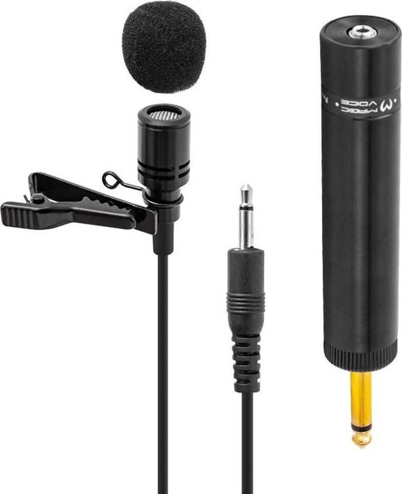 MAGICVOICE MV-380 HASSAS KABLOLU YAKA MİKROFONU
