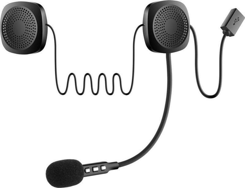 PM-14283 BLUETOOTHLU ŞARJLI KASK İÇİ MOTOSİKLET HOPARLÖR VE MİKROFON SETİ