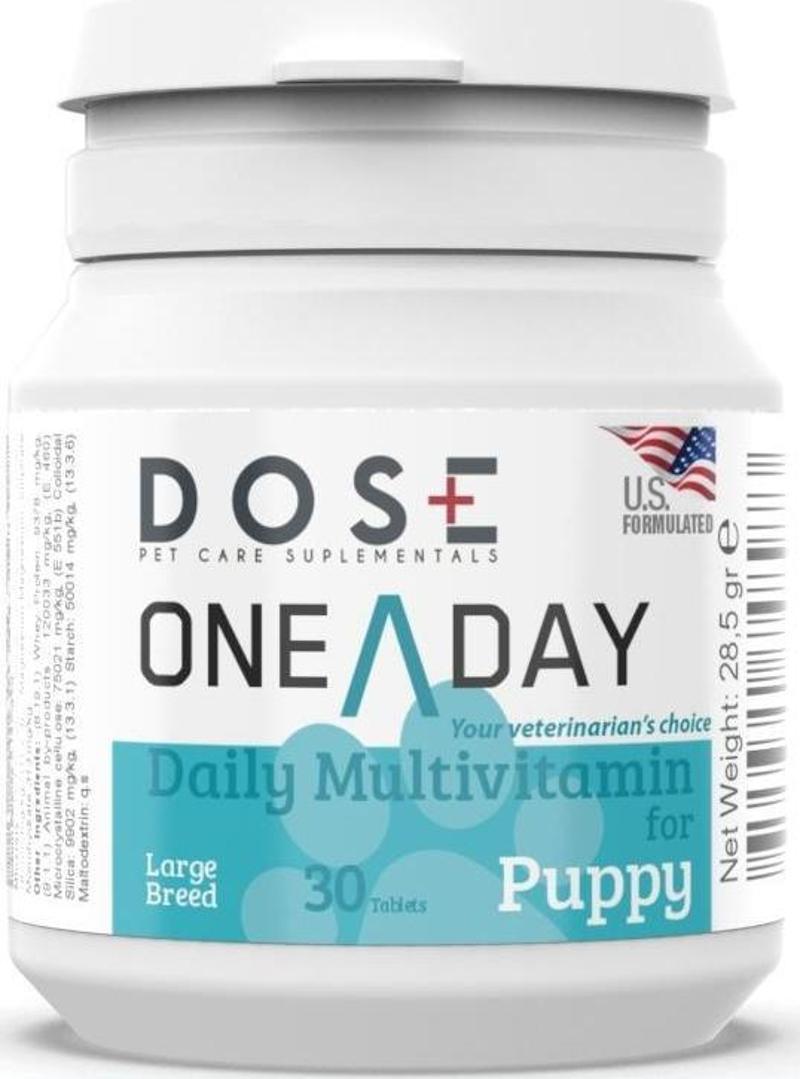 One A Day Puppy Large Breed Büyük Irk Yavru Köpek Multivitamin 30 Tablet