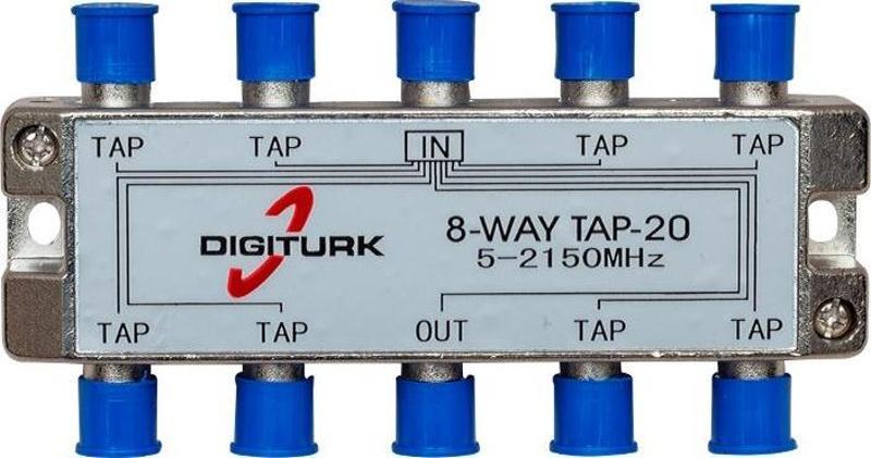 DIGITURK 5-2150 MHZ 20DB 8 YOLLU TAP SWITCH 1/8 SPLITTER