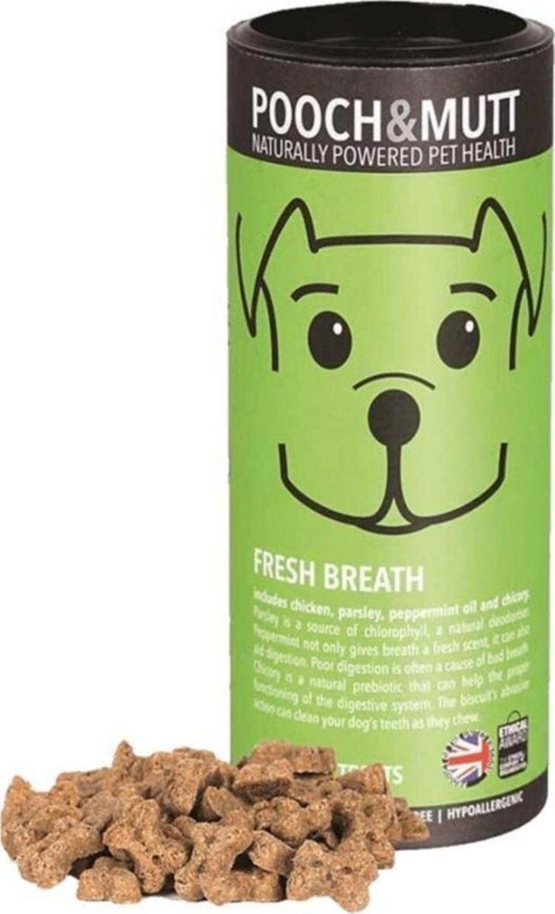 Pooch Mutt Fresh Breath Ağız Kokusu Önleyici Köpek Ödülü 125 Gr
