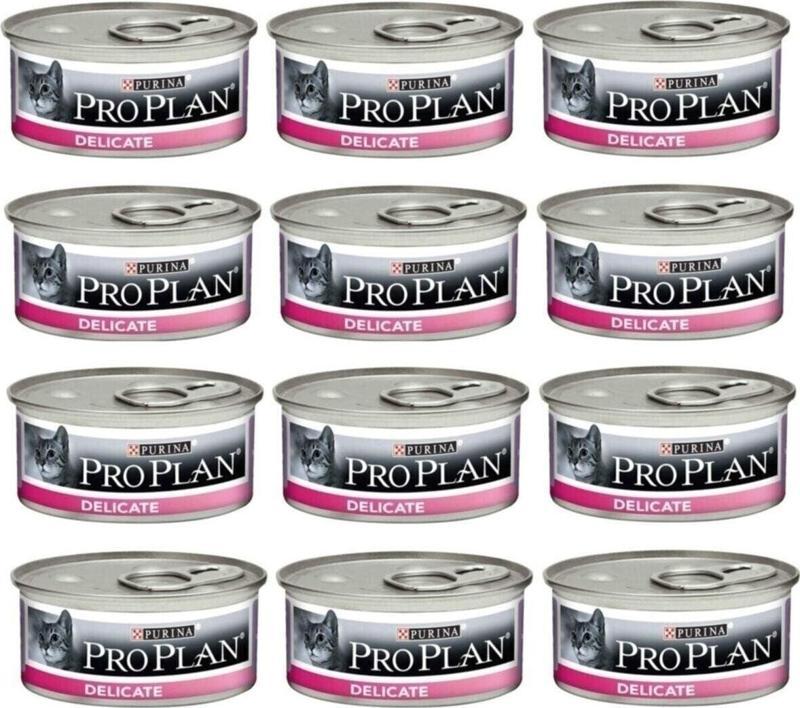 Proplan Delicate Hassas Sindirim Sistemi Kedi Konserve 85Gr 12'Li