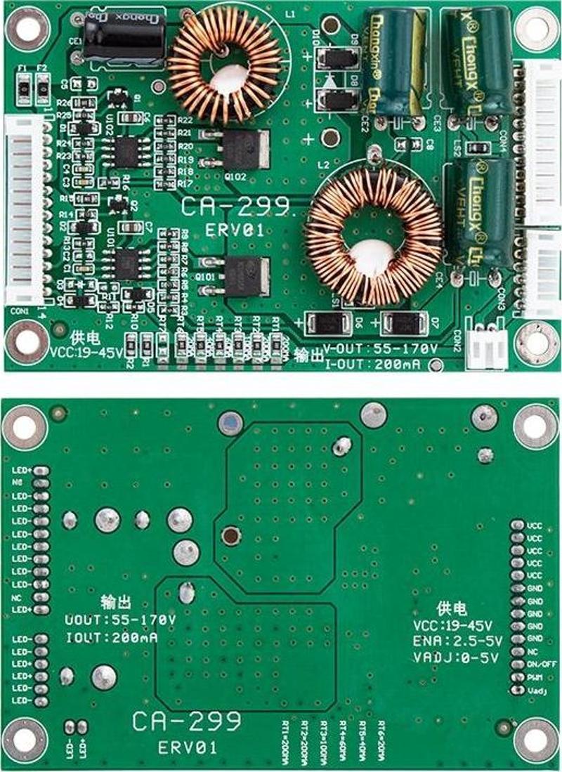 LCD-LED UNIVERSAL YÜKSELTİCİ BOARD CA-299 26-55 INCH 55-170V ÇIKIŞLI