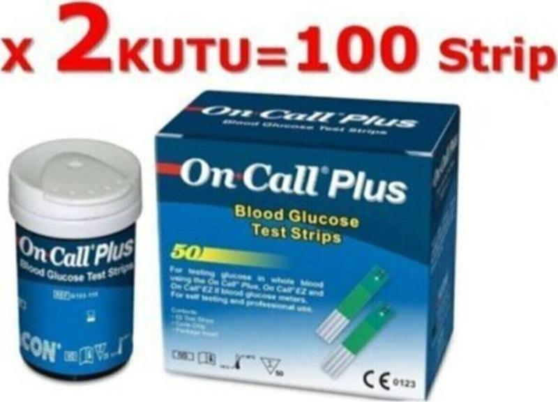 On Call Plus Şeker Ölçüm Test Strip (50'Lik Test Çubuğu X 2 Kutu)
