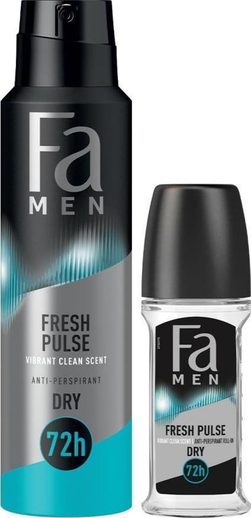 Men Roll-On Fresh Pulse 50ml + Men Deosprey Fresh Pulse