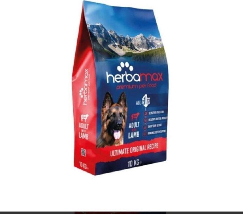 Herbamax Premium Yetişkin Köpek Maması Kuzu Etli 10 Kg