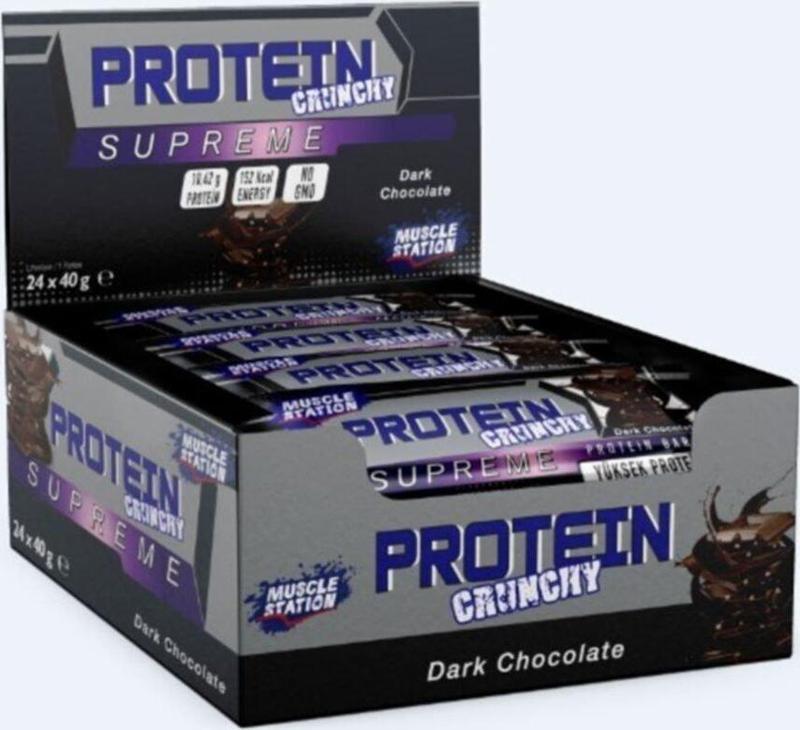 Musclestation Supreme Dark Chocolate Crunchy 24'lü Kutu