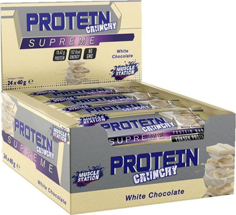 Supreme Beyaz Çikolatalı Protein Bar 24 Adet