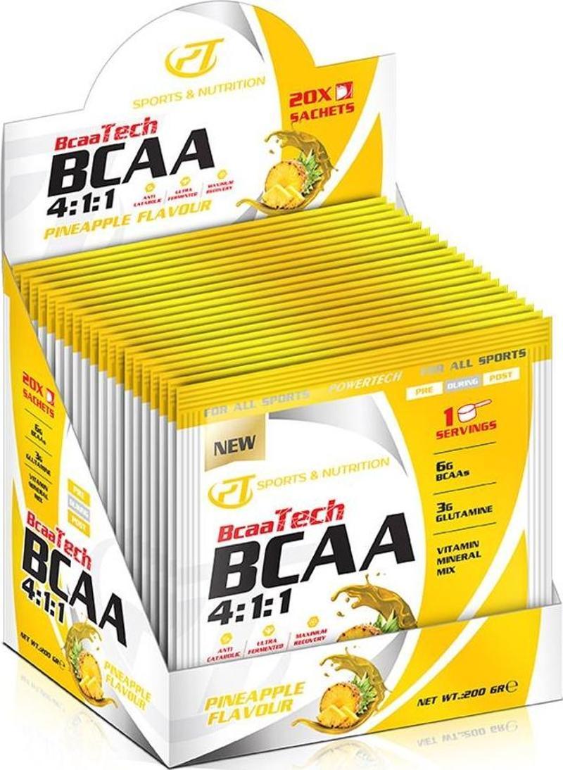 BcaaTech Bcaa 4:1:1 Sachets 20*10 Gr Ananas Aromalı