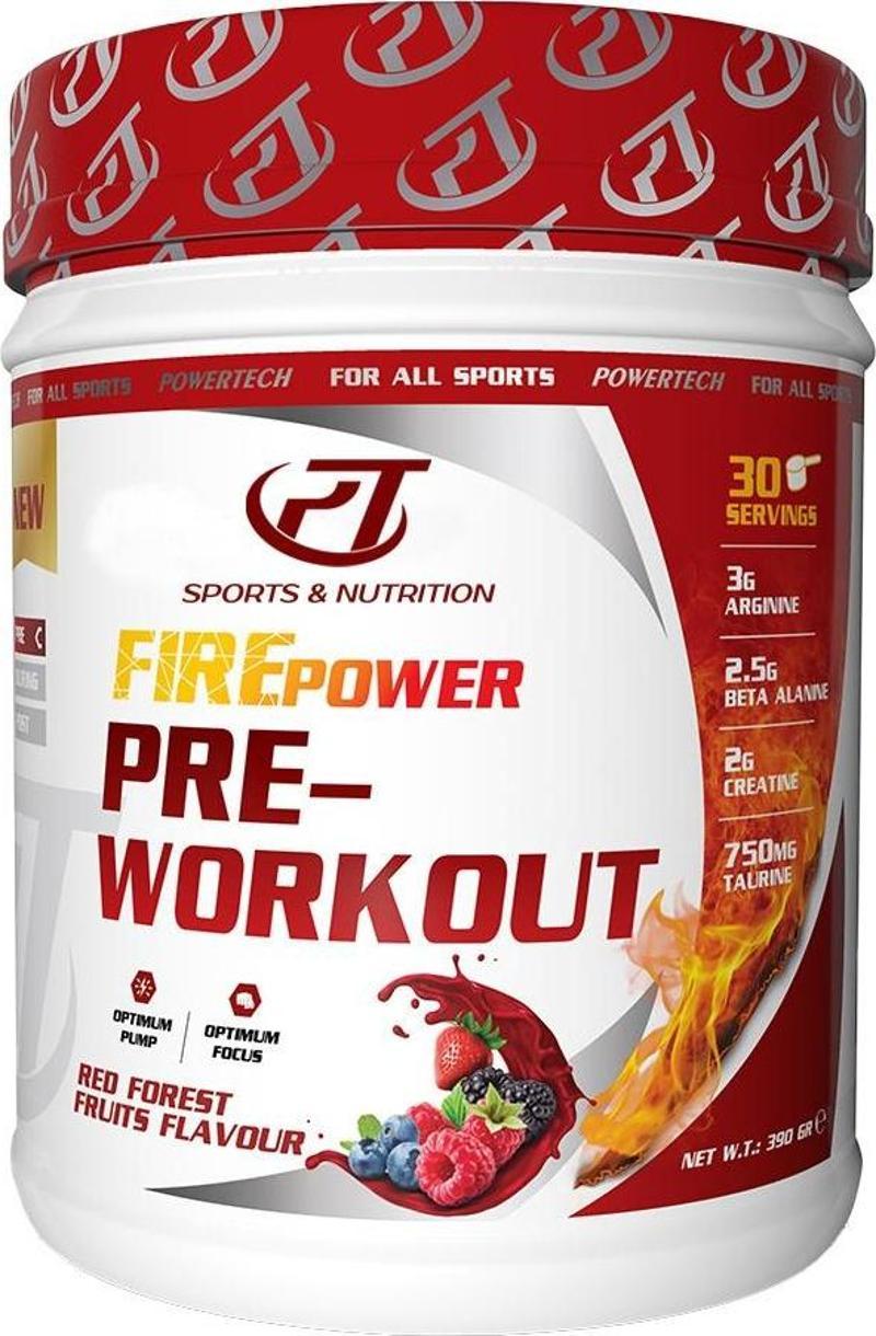 FirePower Pre-Workout 390 Gr Kırmızı Orman Meyve Aromalı