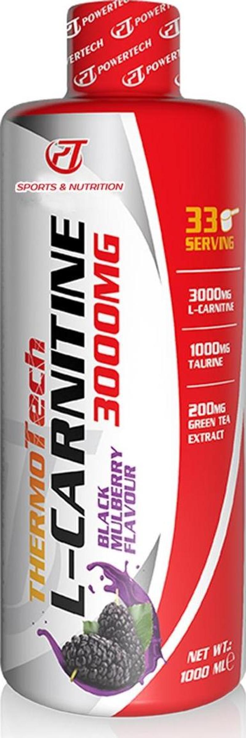 Thermotech L-Karnitin 3000mg Karadut Aromalı 1000 Ml L-carnitine