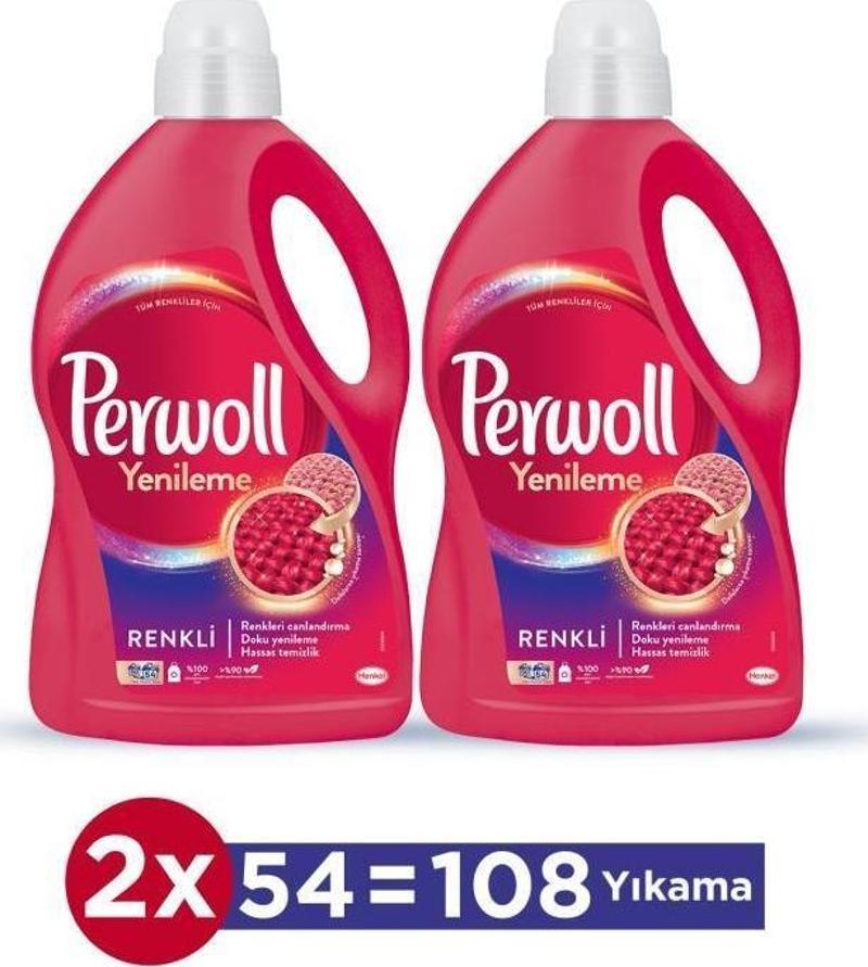 Renkli Yenileme Hassas Bakım Sıvı Çamaşır Deterjanı 2'li Set ( 2x2,97L)