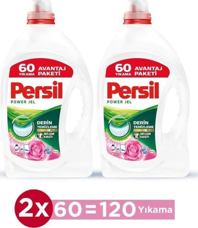 Jel Gül 2'li Set Deterjan (120 Yıkama) 3900 ml