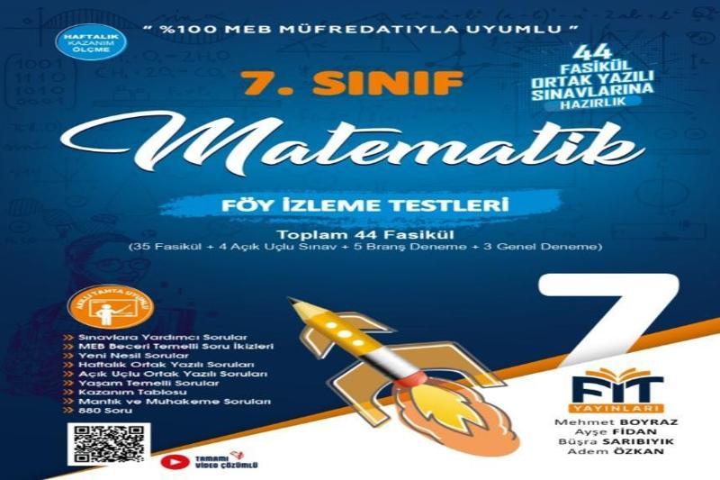 Fit Yayınları 7. SINIF MATEMATİK FÖY İZLEME TESTLERİ