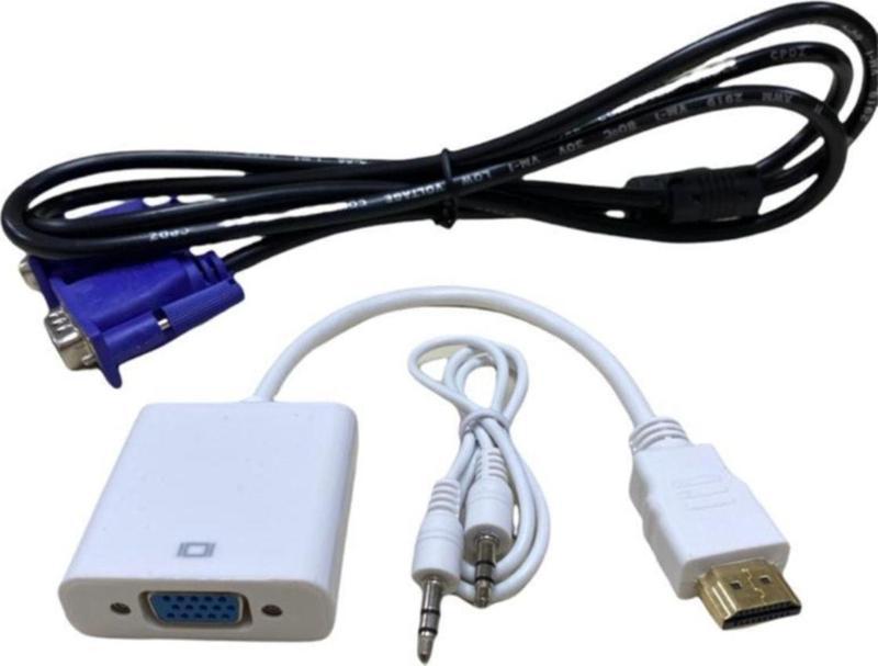 1.5 Metre Vga Kablo+Vga To Hdmı Çevirici Aparat