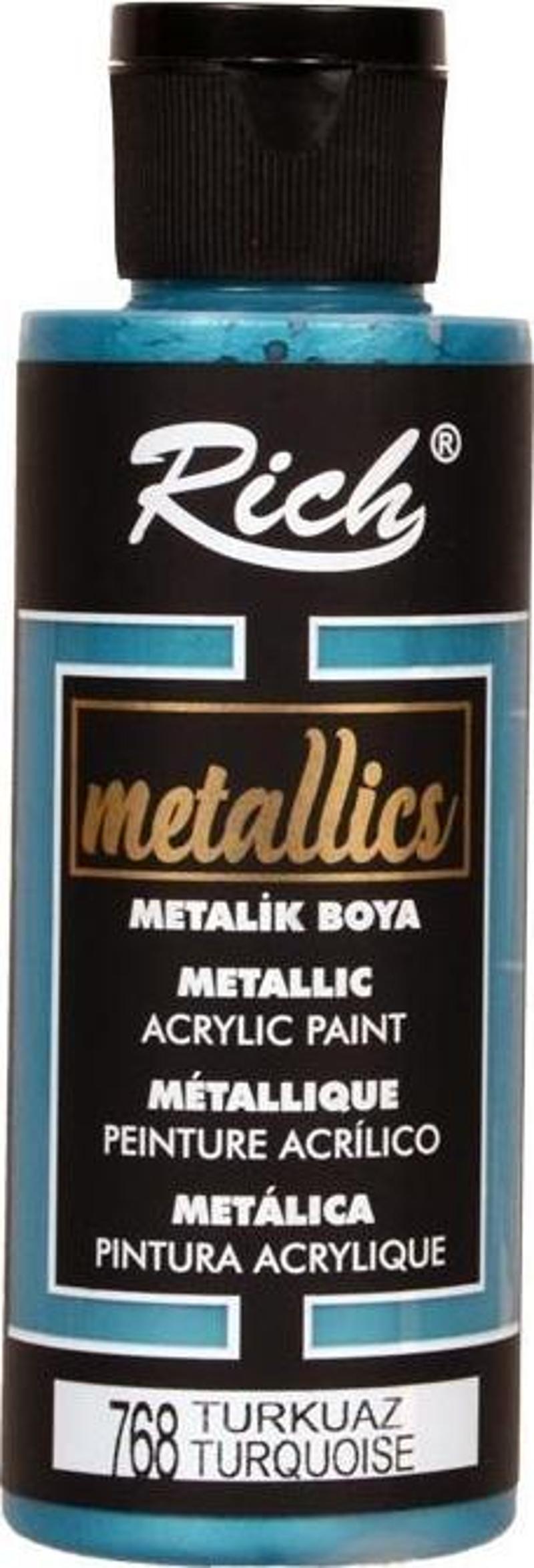 Metalik Akrilik Boya Turkuaz 120ml
