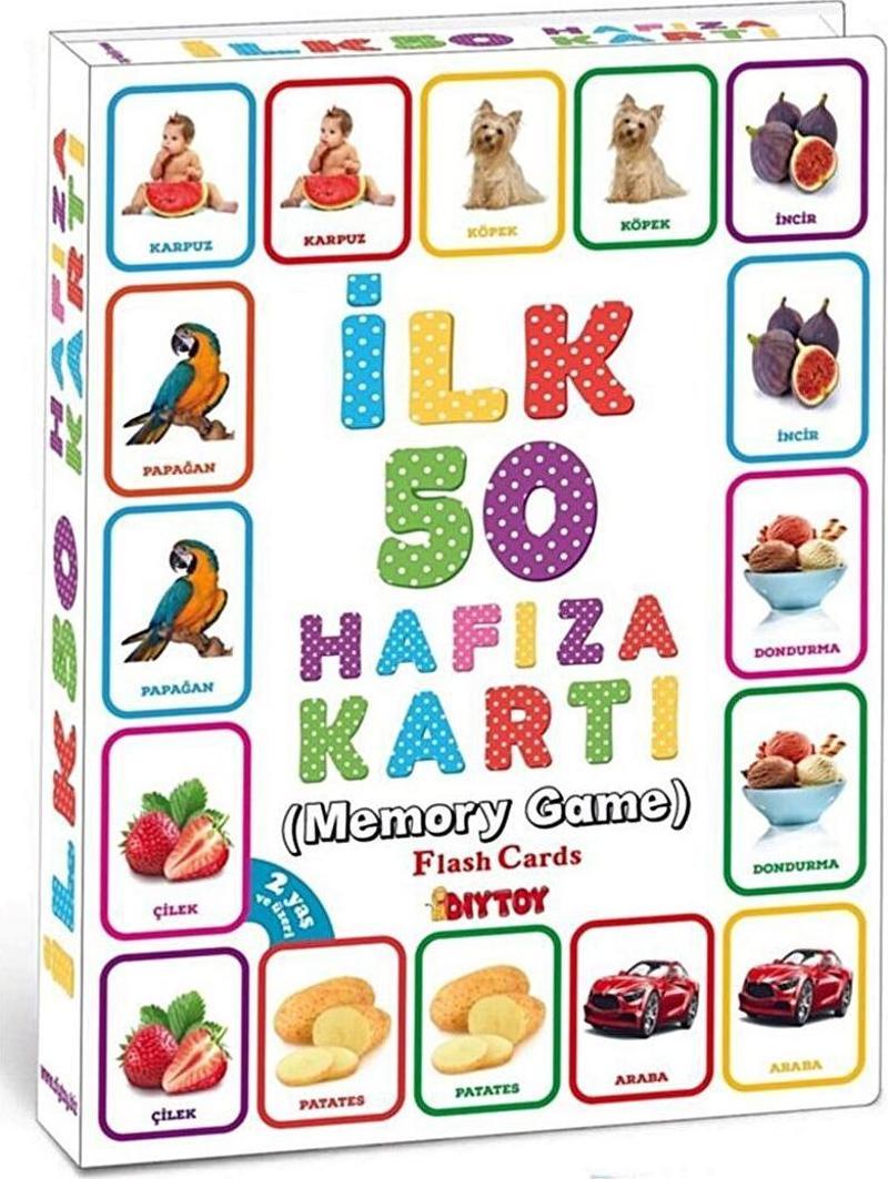 İlk 50 Hafıza Kartları Zeka Ve Hafıza Gelişimi Eğitici Set