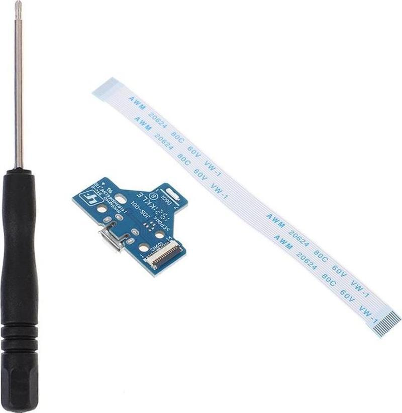 JDS JDM 001 Soket 14 Pin Flex Kablo Tornavida PS4 Kol Tamir Seti Şarj Soketi PS4 Tamir