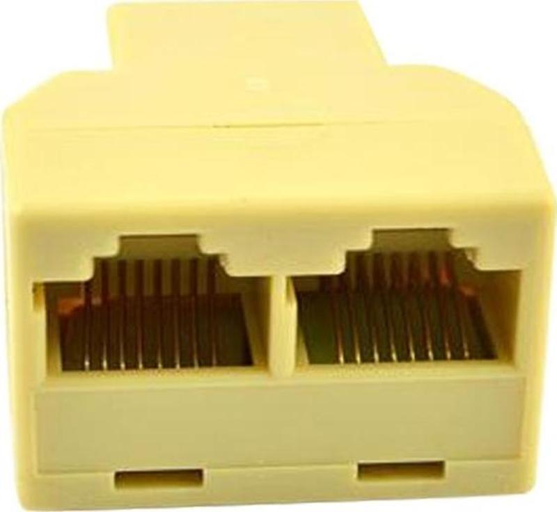 RJ 45 1 DİŞİ/2 DİŞİ ÇEVİRİCİ 8P8C (DAĞITICI-ÇOKLAYICI)