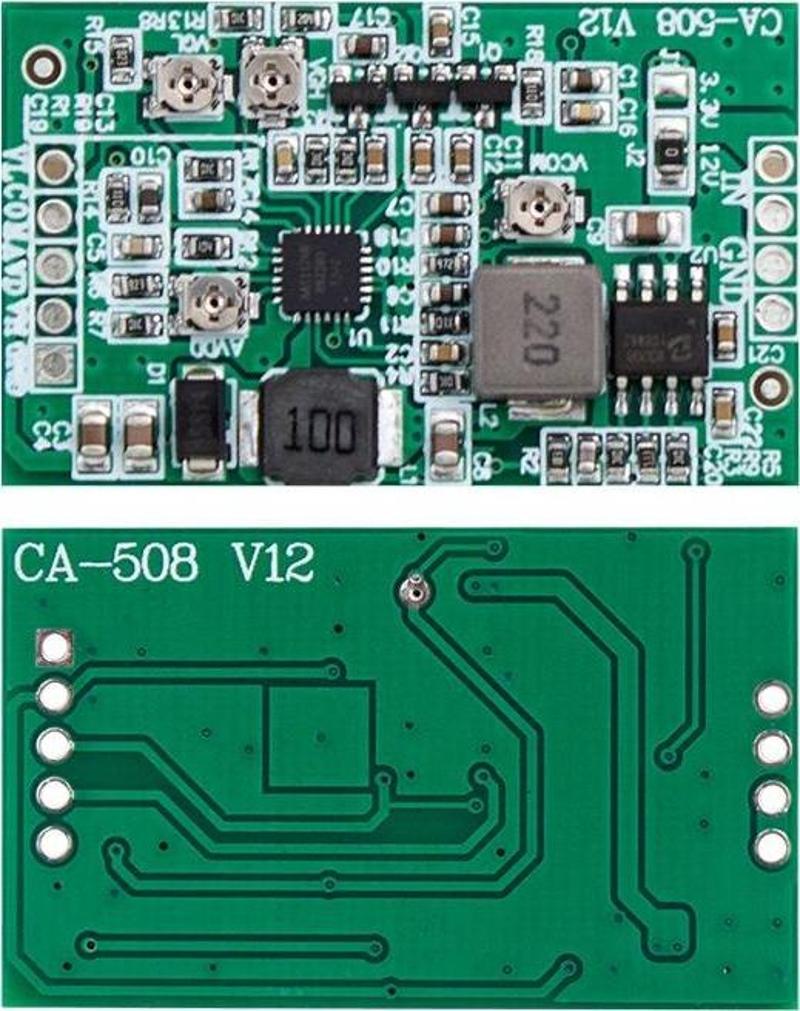 POWER SUPPLY MODUL CA-508 LCD TCON KART VGL VGH VCOM.AVDD 4 AYARLANABİLİR GİRİŞ VOLTAJI 12V