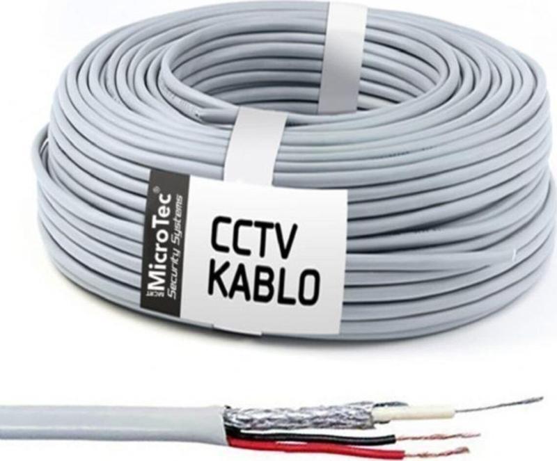 50 Metre Cctv 2+1 Kablo Kamera Güvenlik Kablosu