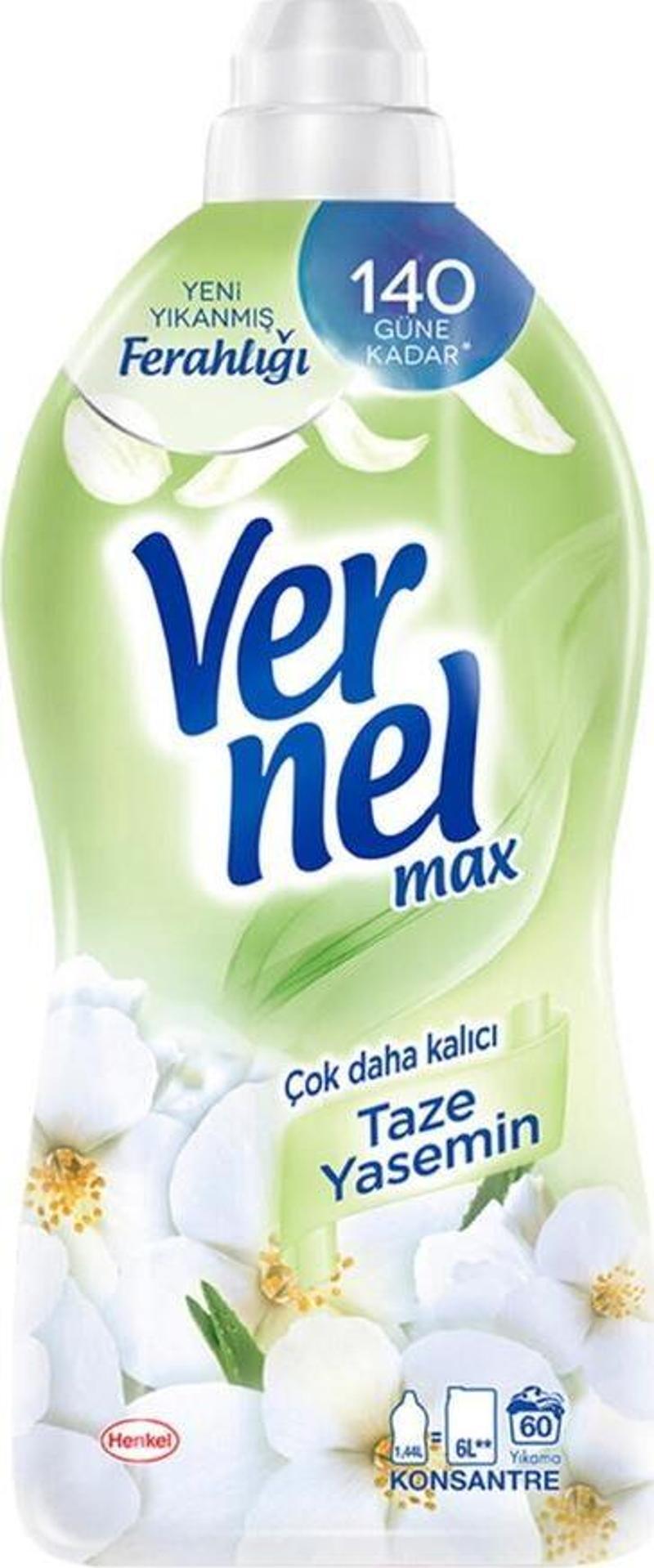 Max Konsantre Çamaşır Yumuşatıcısı 1440ml (60 YIKAMA) Taze Yasemin