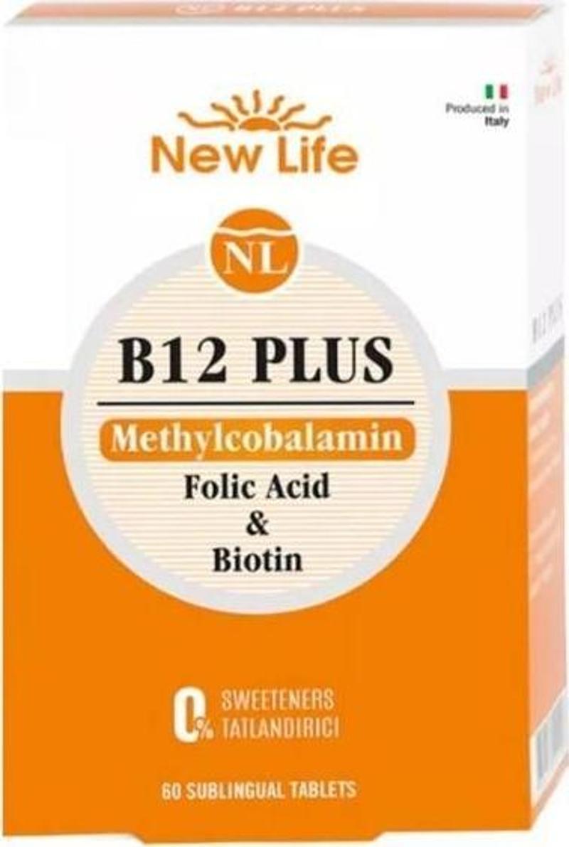 B12 Plus Folik Asit ve Biotin İçeren Takviye Edici 60 Tablet