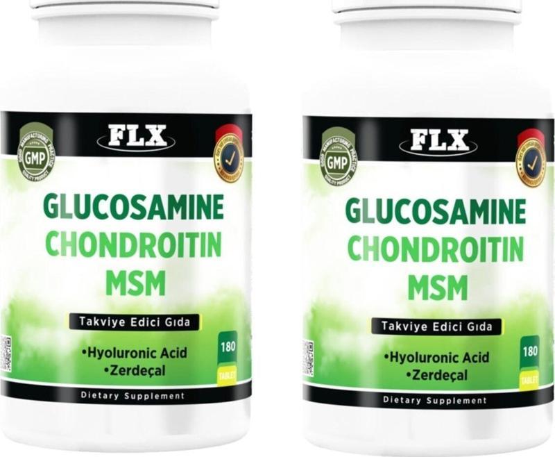 Glucosamine Chondroitin Msm Hyaluronic Acid Zerdeçal 180 Tablet X 2 Kutu