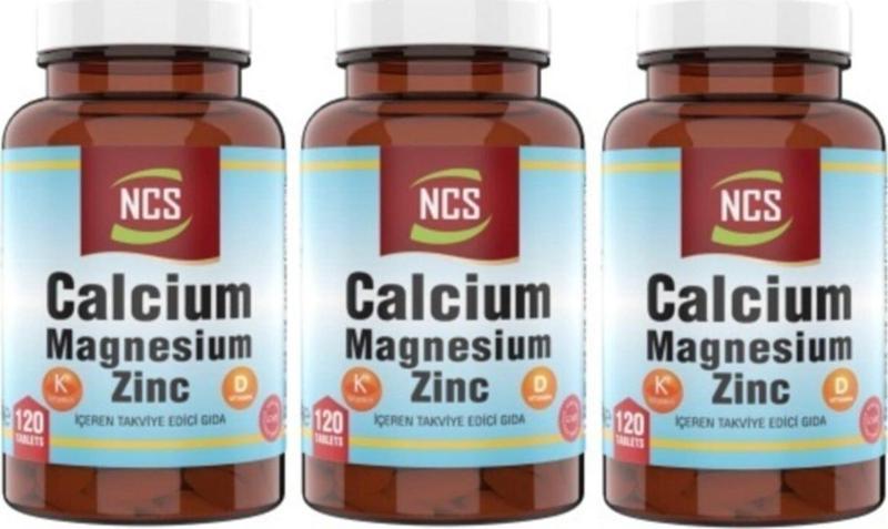 ® Calcium Magnesium Çinko D&K Kalsiyum 3 X 120 Tablet