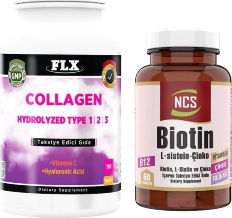 Collagen Tip 1-2-3 Hyaluronik Asit 90 Tablet+Biotin 60 Tablet