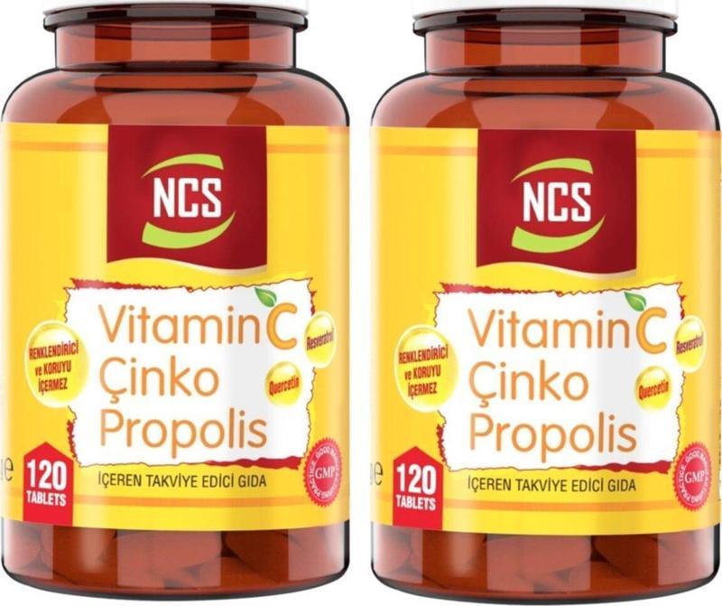 Vitamin C Çinko Propolis 120 Tablet X 2 Adet