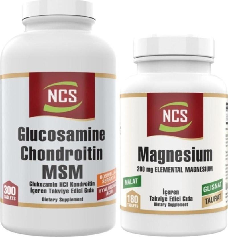 Magnesium Malat Glisinat Taurat 180 Tablet+Glucosamine 300 Tablet